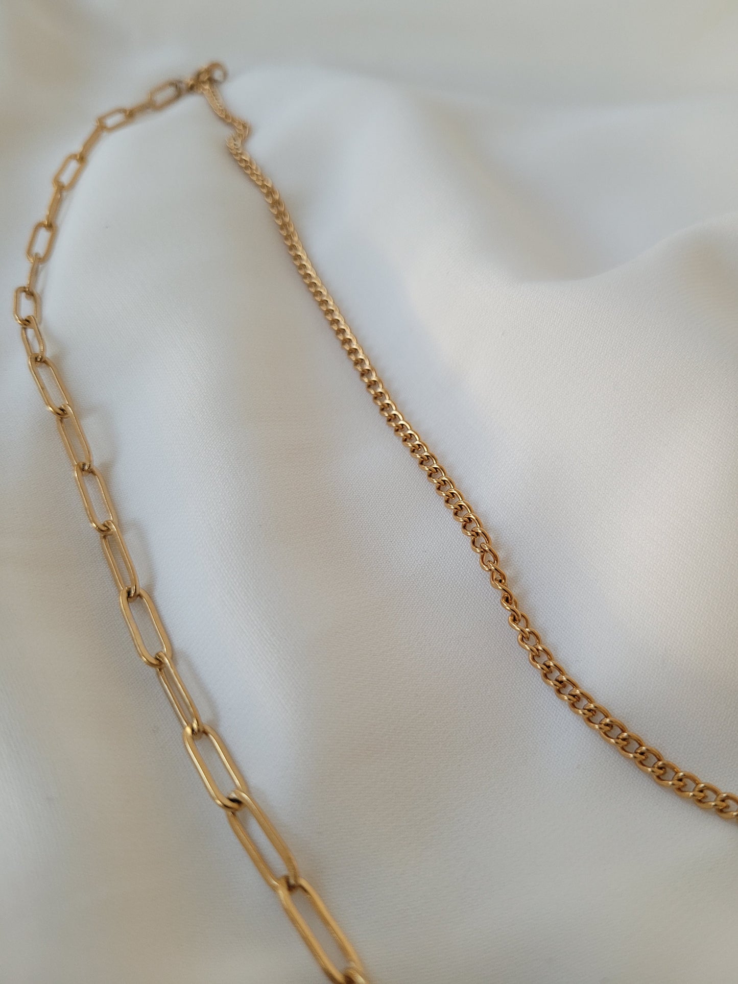Double Chain Palestine Necklace with Engraving