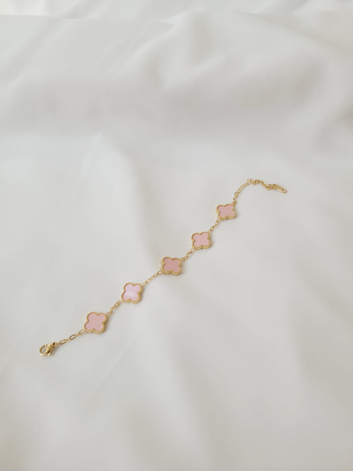 Pink Clover Bracelet