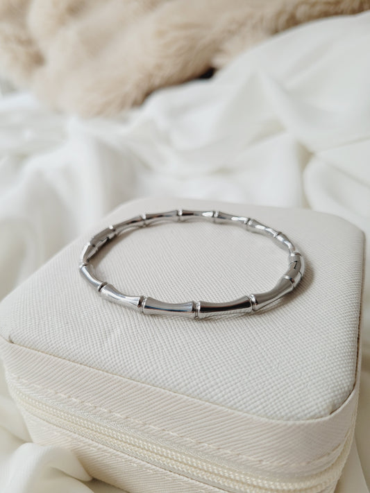 Skeleton Silver Bangle