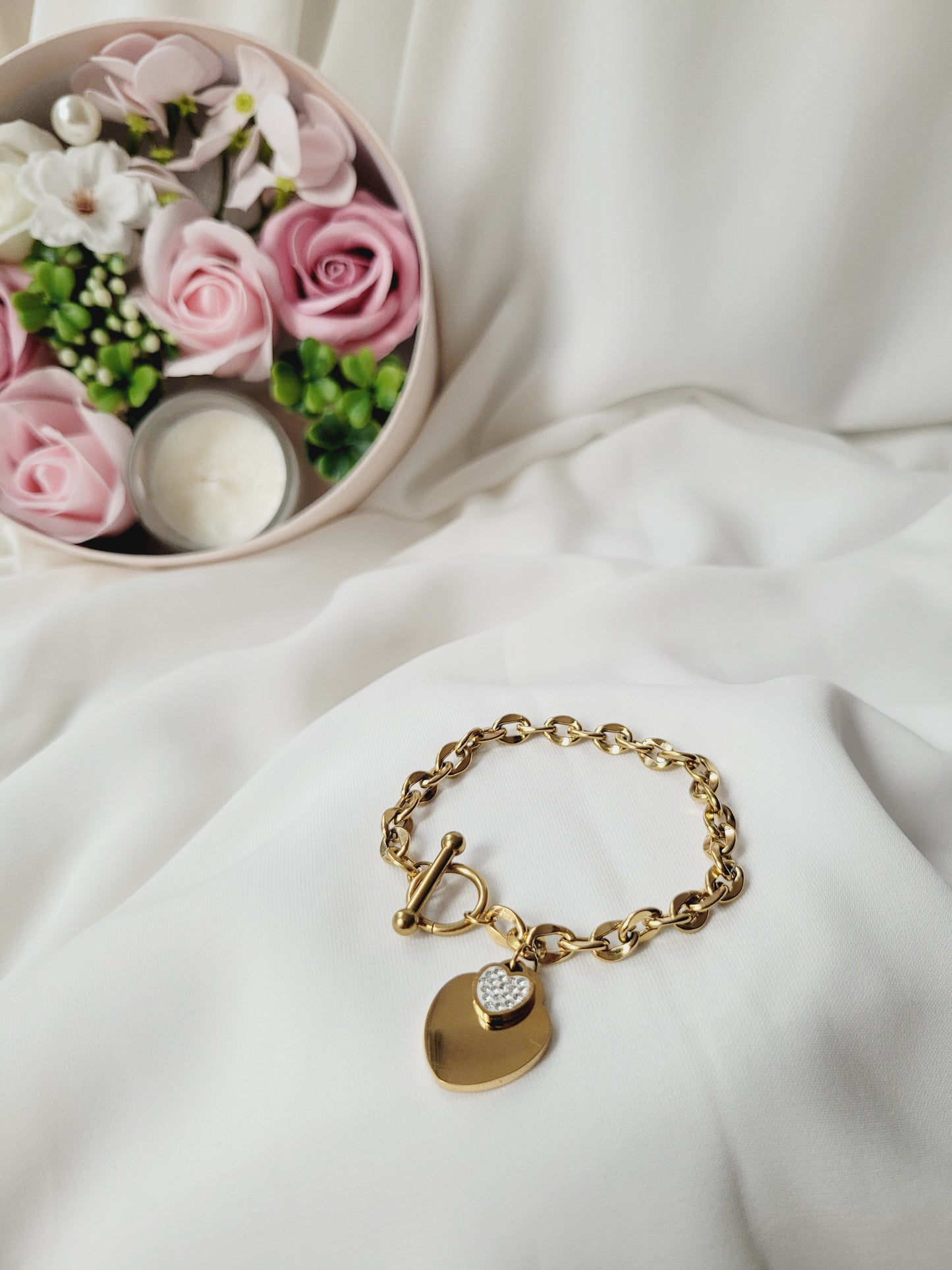 Heart lock bracelet