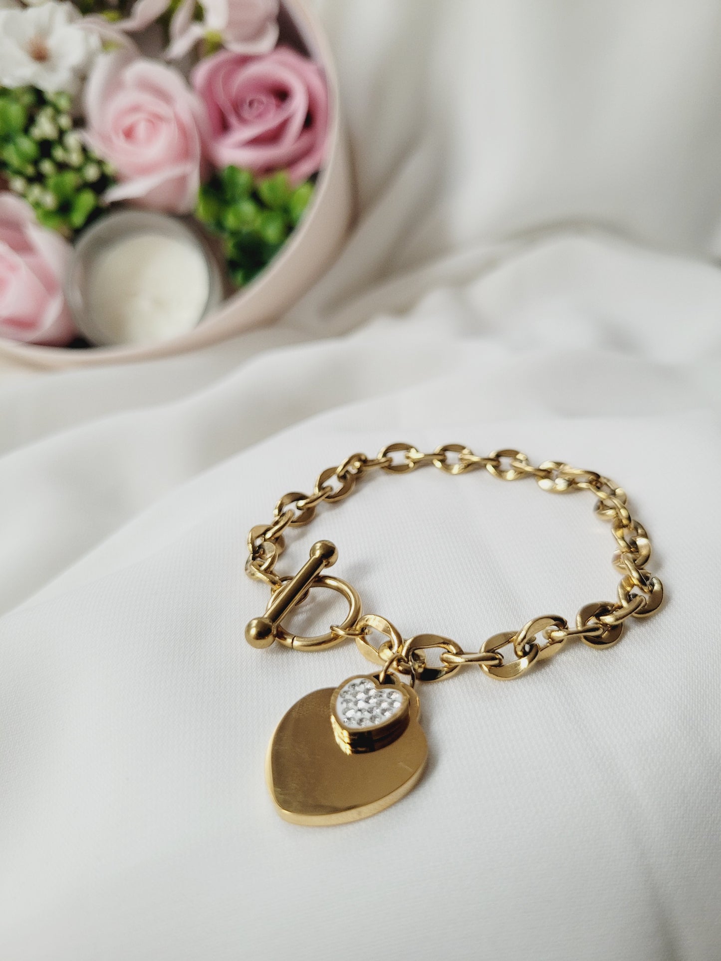 Heart lock bracelet