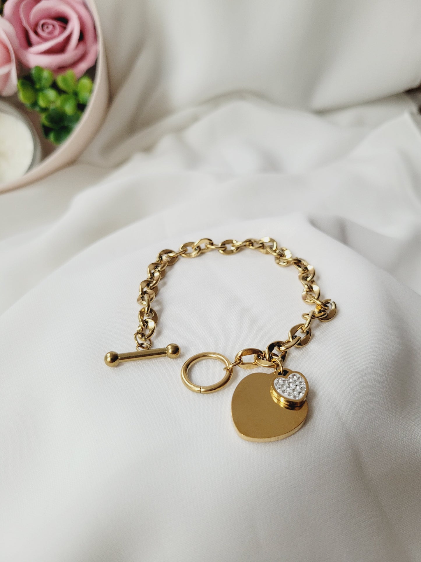 Heart lock bracelet