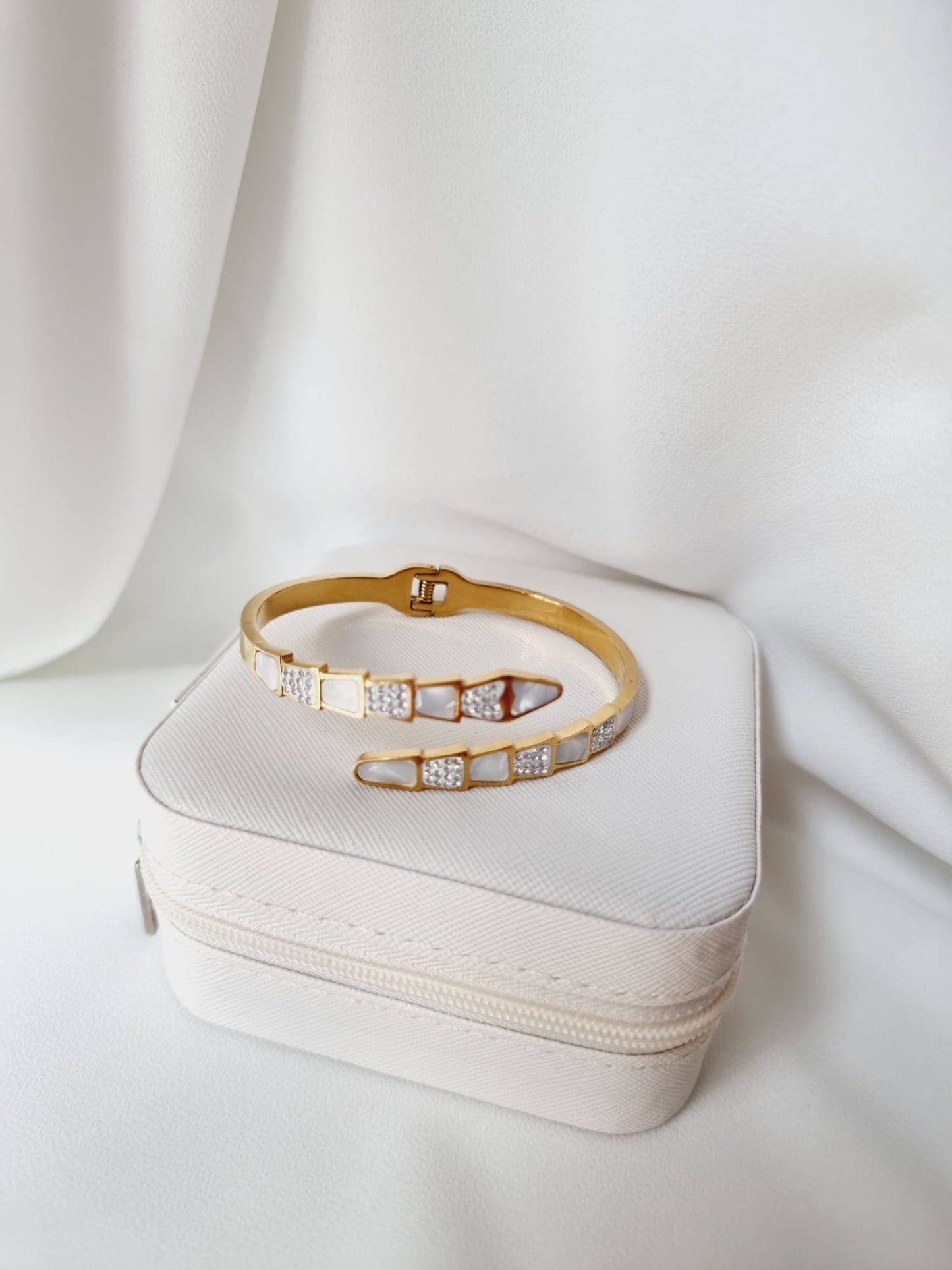 Golden snake bangle second version ✨️