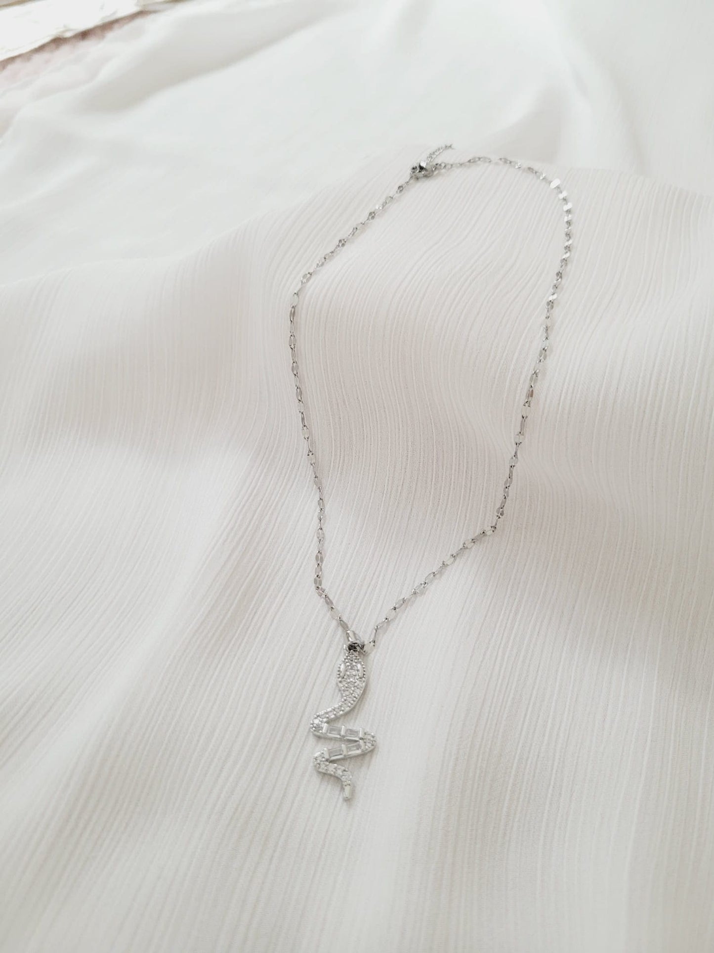 Snake Necklace - Silver Stain Less Steel - TopStyles